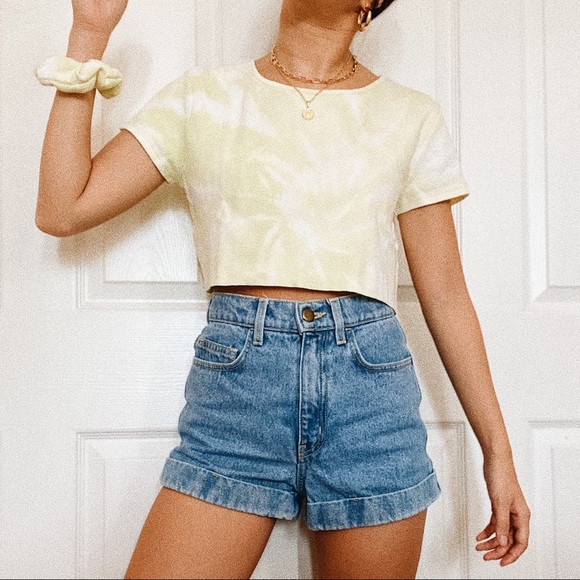 Ann Taylor Tops - Reworked Pastel Green Tee + Scrunchie